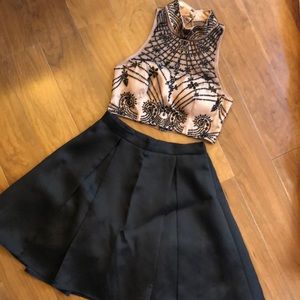 Two piece formal dress